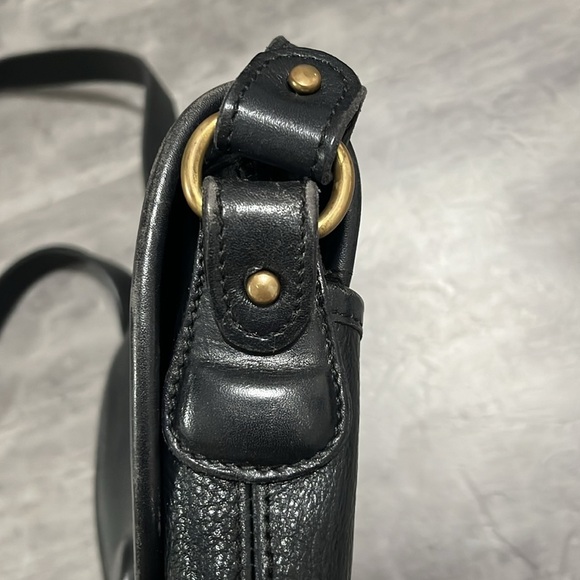 Vintage Coach Black Pebbled Leather Bucket Bag - Picture 6 of 16